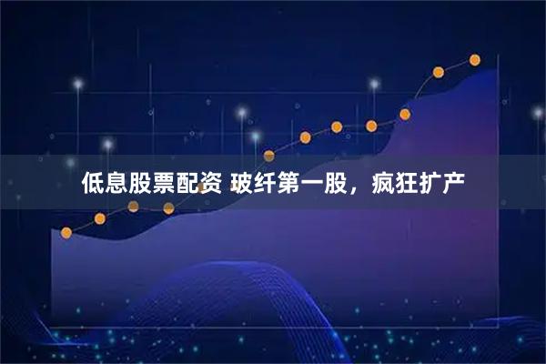 低息股票配资 玻纤第一股，疯狂扩产